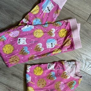 Little sleepies pink milk & cookies 5/6